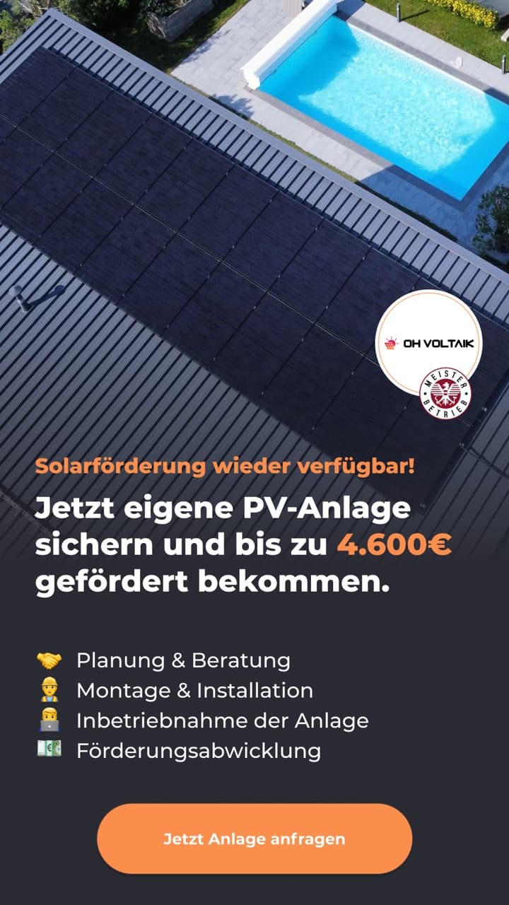 Meta-Anzeige von OH Voltaik, Mai 2025