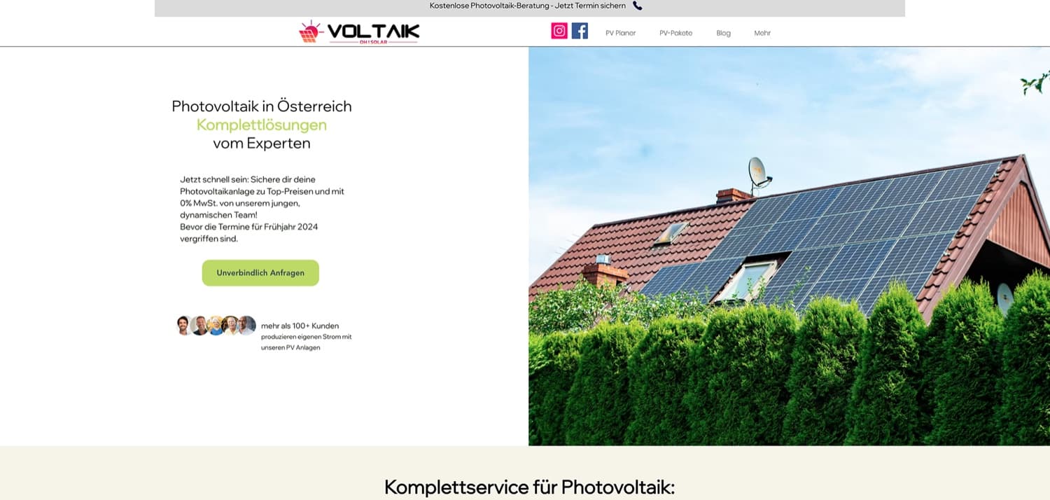 OH Voltaik alte Website